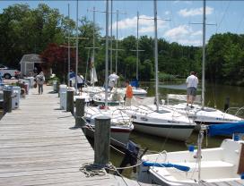 boats at dock ready to go sailing